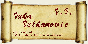 Vuka Velkanović vizit kartica